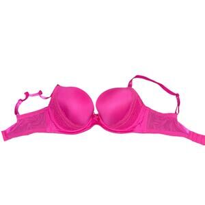 Parfait Hot Pink Lace Detail Bra 34 DD